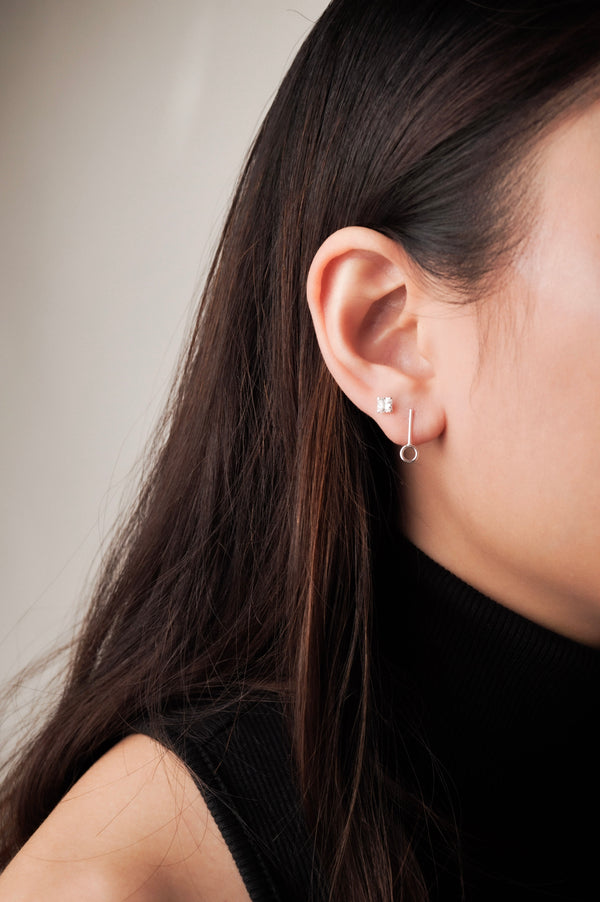 Key Shape Minimalist Earrings