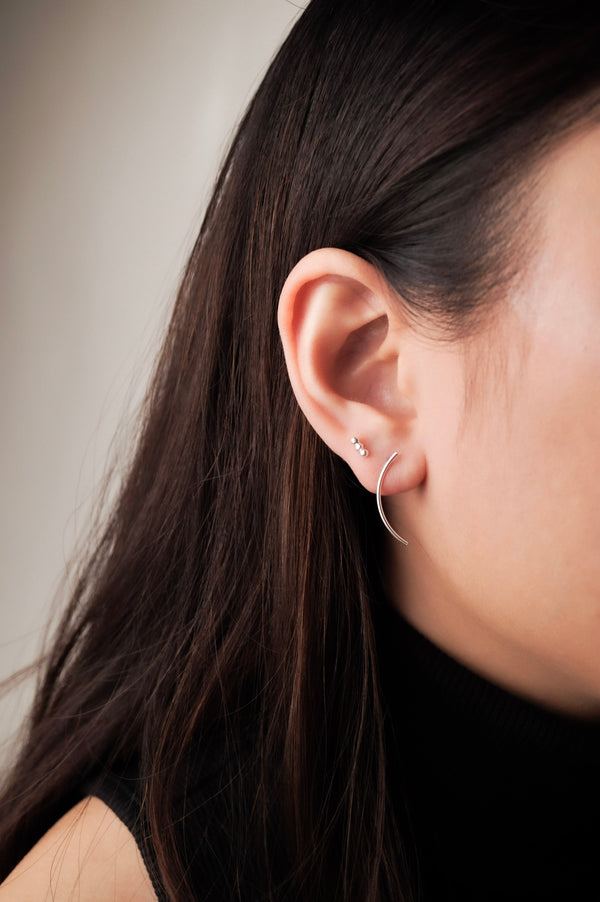 925 Silver Minimalist Earrings