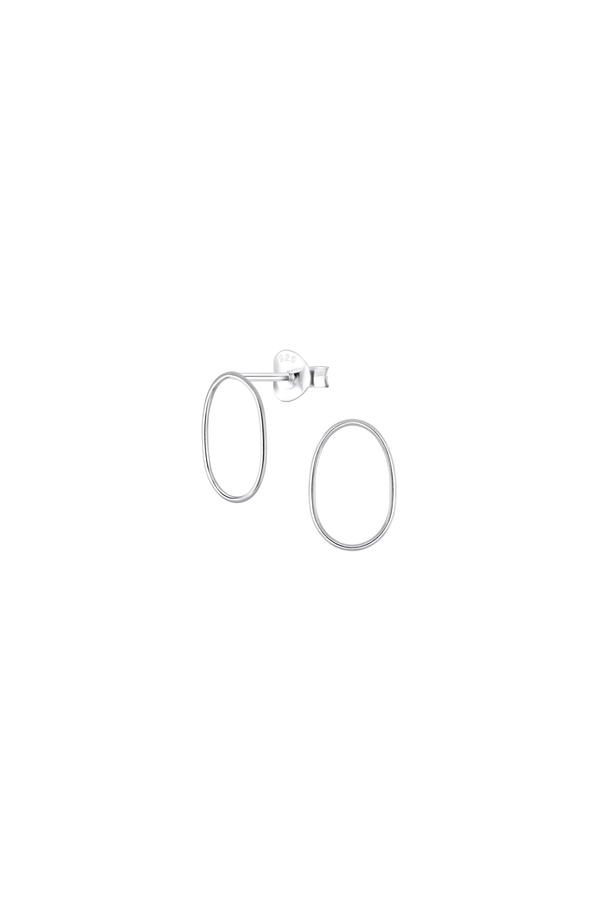 Oval Shape Minimalist Earrings