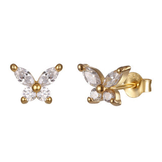 Beautiful Butterfly Shape Minimalist Earrings Sterling Silver Fashion Earrings