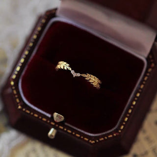 Vintage Minimalist Diamond Ring Minimalist Handmade Ring