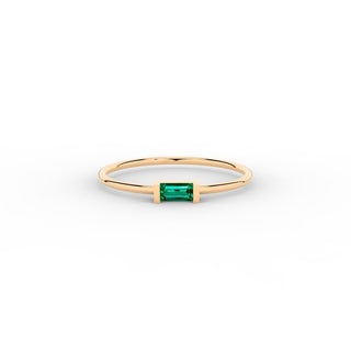 Minimalist Wedding Ring Emerald Wedding Ring Engagement Ring By Crown Minimalist