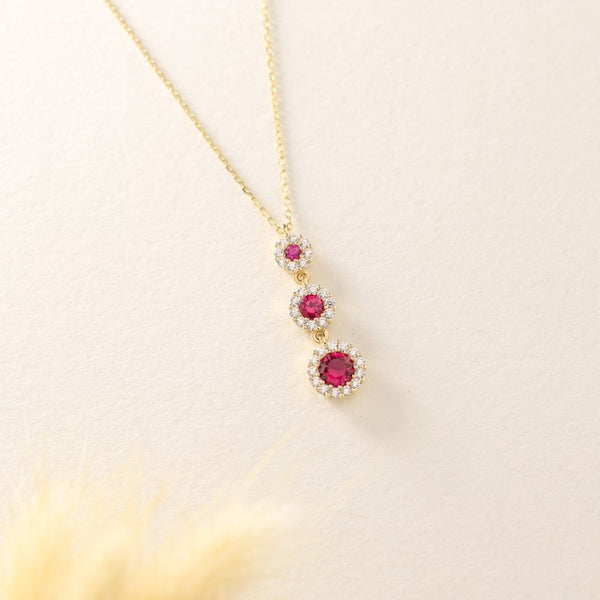 Gemstone Personalized Necklace By Crown Minimalist