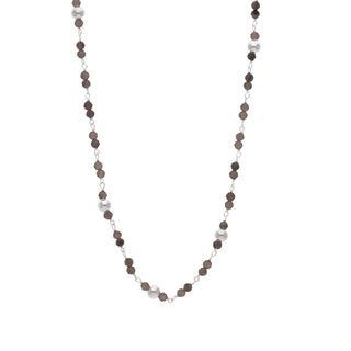 925 Sterling Silver Beads Chain Necklace By Crown Minimalist