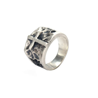 925 Stealing Silver Designer Men's Ring, Christians Sign Men's Ring