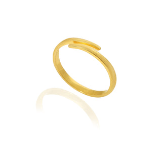 925 Silver 14k Gold Plated Adjustable Daily Wear Ring