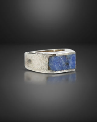 925 Sterling Silver Lapis Lazuli Gemstone Ring