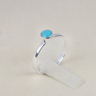 Turquoise Gemstone Ring By Crown Minimalist