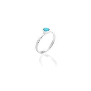 Turquoise Gemstone Ring By Crown Minimalist