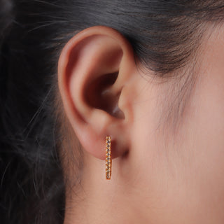 Small Hoop Earrings, Minimalist Earring, 925 Silver Earring With 18 kt Gold Plated