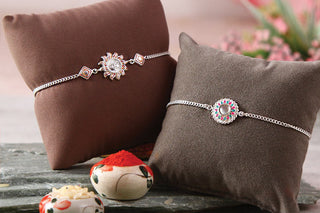 925 Sterling Silver Rakhi For Siblings