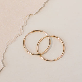 Hoop Earring, Minimalist Earring, 925 Silver Earring With 18 kt Gold Plated