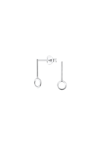 Key Shape Minimalist Earrings