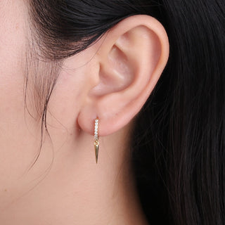 Minimalist Diamond earring Gold earring Party Wear Earring For Girls and Women