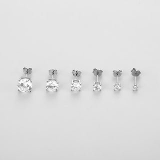 925 Sterling silver cubic zirconia Stud Earrings, Tiny cz Earrings, Gifts For Her