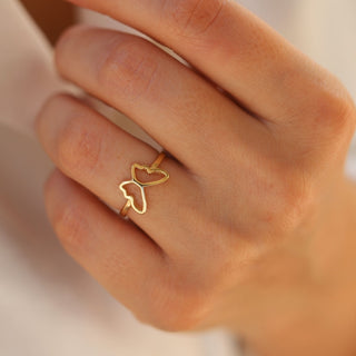 Butterfly Shape Ring Minimalist Ring Simple Beautiful Ring with Elegant Design