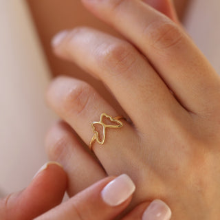 Butterfly Shape Ring Minimalist Ring Simple Beautiful Ring with Elegant Design