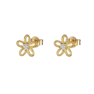 925 Stealing silver Flower stud earring