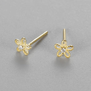 925 Stealing silver Flower stud earring