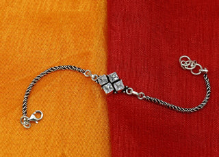 925 Sterling Silver Rakhi For Siblings