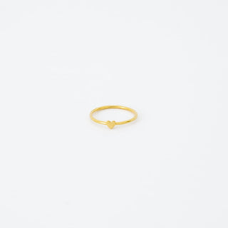 Heart Shape Minimalist Ring By Crown Minimalist