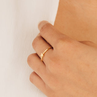 Heart Shape Minimalist Ring By Crown Minimalist