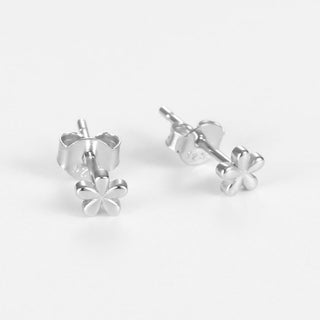 925 Sterling sliver Flower Stud Earrings, Mini Gold and Silver Earrings