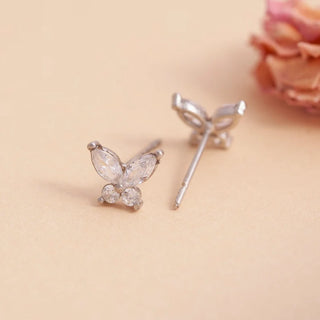 Beautiful Butterfly Shape Minimalist Earrings Sterling Silver Fashion Earrings