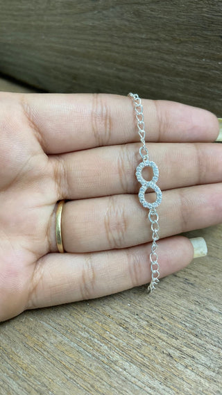 925 Sterling Silver Infinity Bracelet Rakhi For Kids And Siblings (Copy)