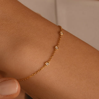 Minimalist Diamond Bracelet Diamond Bracelet for Women