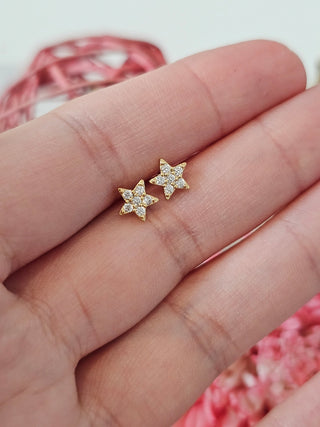 Beautiful Star Shape Minimalist Earrings Sterling Silver Fashion Earrings