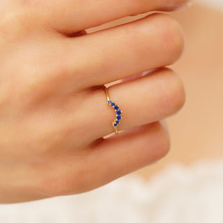 Minimalist Sapphire Stacking Ring