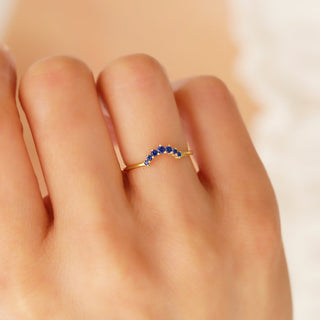 Minimalist Sapphire Stacking Ring